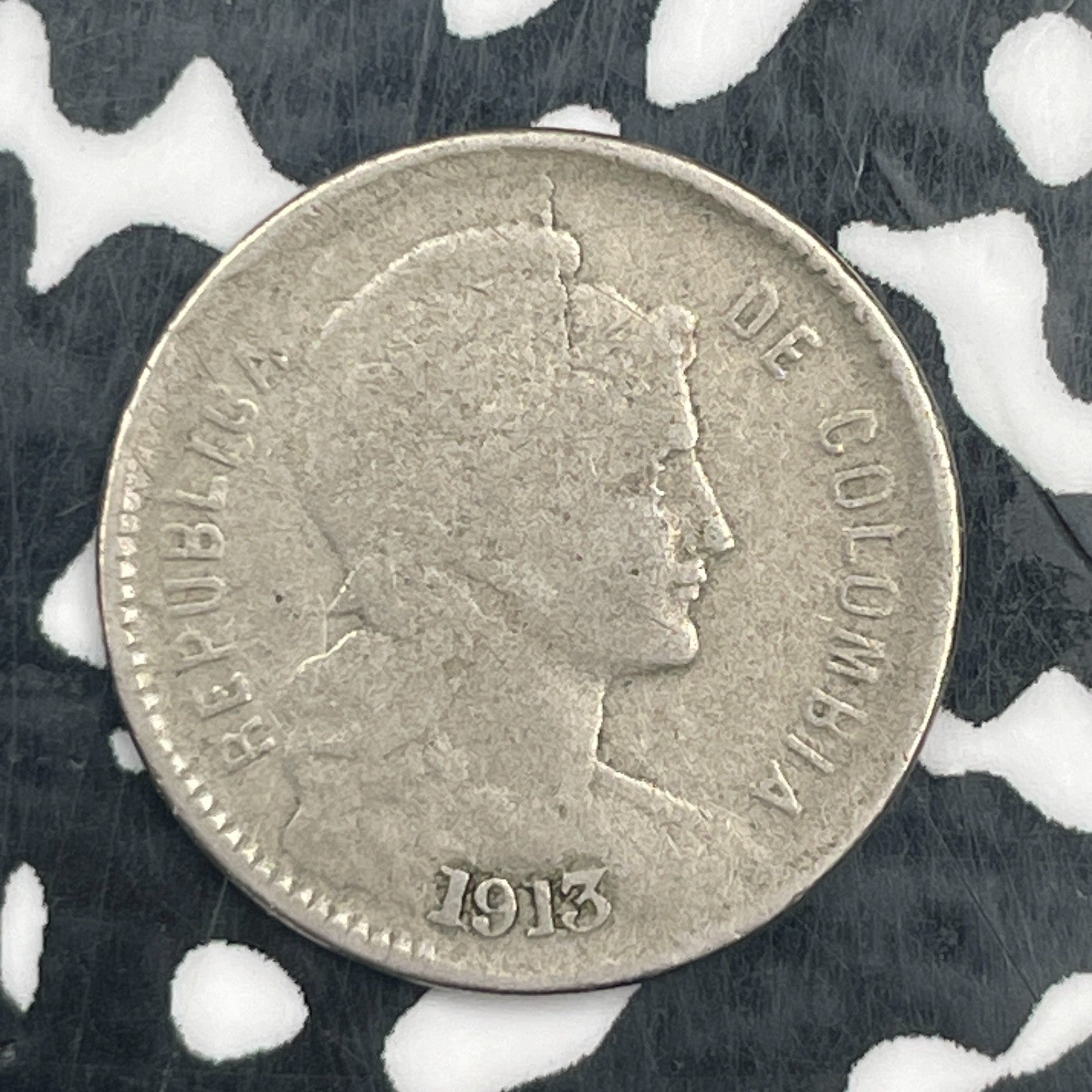 1913 Colombia 1 Peso Lot#F9805