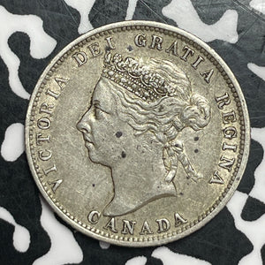1900 Canada 25 Cents Lot#JM9519 Silver! Nice!