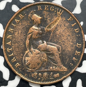 1854 Great Britain 1 Penny Lot#T9975 Reverse Damage