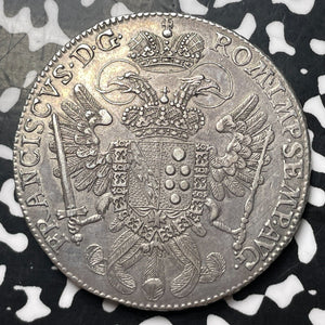 1765 Germany Nurnberg 1 Thaler Lot#JM8372 Large Silver! Old Cleaning, DAV-2490