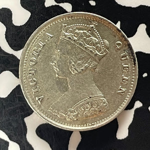 1901 Hong Kong 10 Cents Lot#T5917 Silver! Nice!