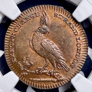 (1790s) G.B. Middlesex Pidcock's Conder Farthing Token NGC MS64BN Lot#G9806