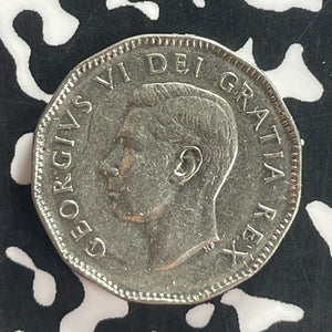 1948 Canada 5 Cents Lot#T7588 Beautiful Detail, Obverse Cleaned