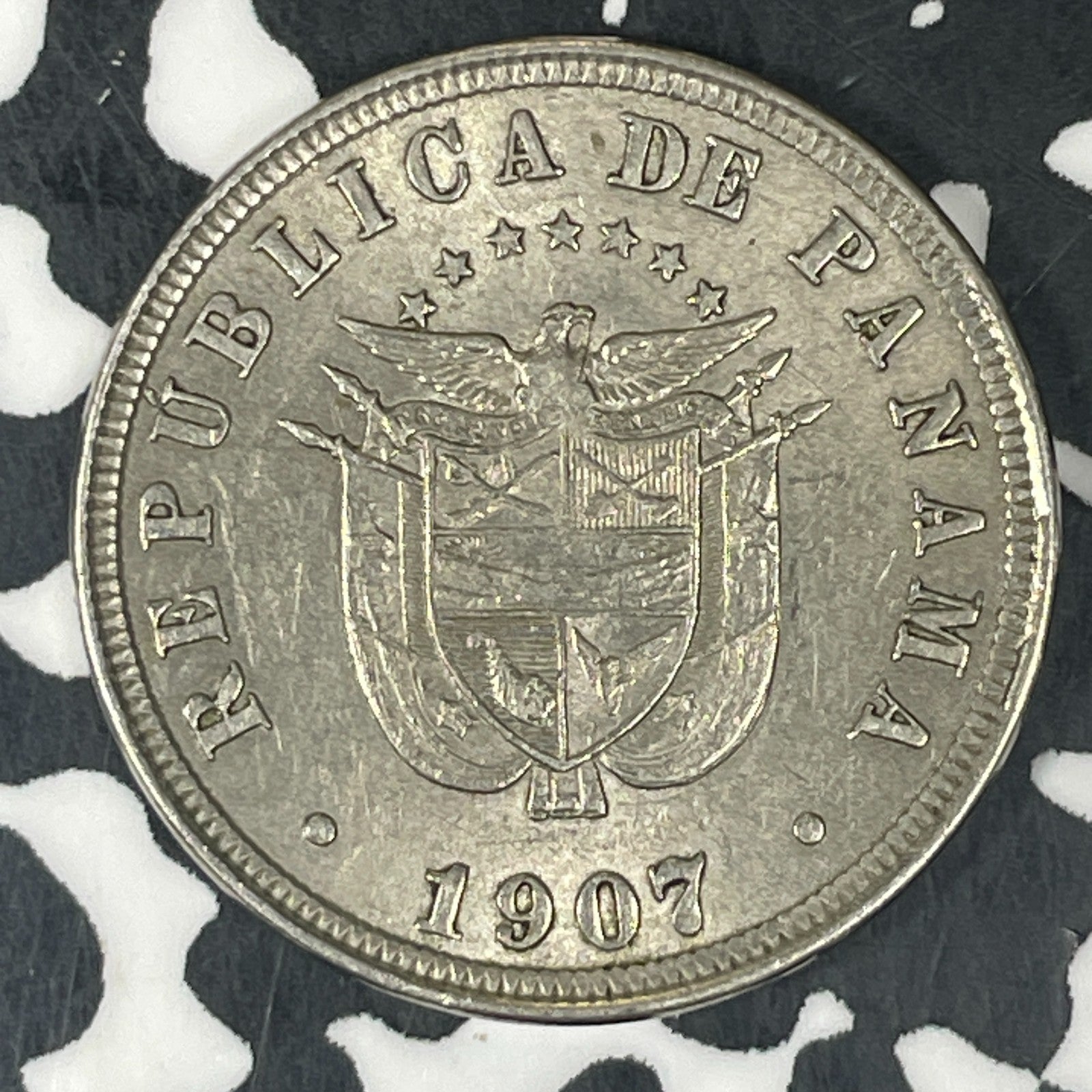 1907 Panama 2 1/2 Centesimos Lot#C8704 Nice!