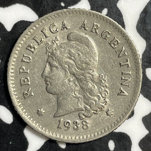 1938 Argentina 10 Centavos Lot#E5740