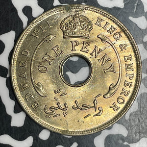 1907 British West Africa Nigeria 1 Penny Lot#T6001 High Grade! Beautiful! KM#2
