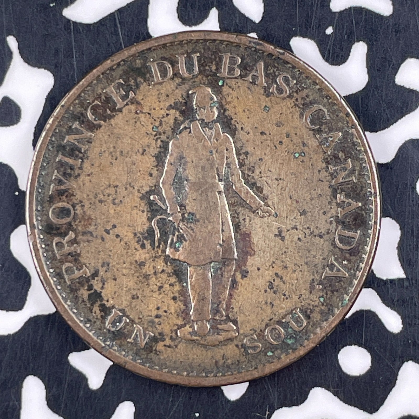1837 Lower Canada 1/2 Penny Half Token Lot#F4944