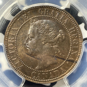 1896 Canada Large Cent PCGS MS63BN Lot#G8705 Choice UNC! Far '6' Scarce Variety!