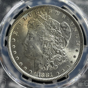 1881 U.S. $1 Morgan Dollar PCGS MS63 Lot#G561 Silver! Choice UNC!