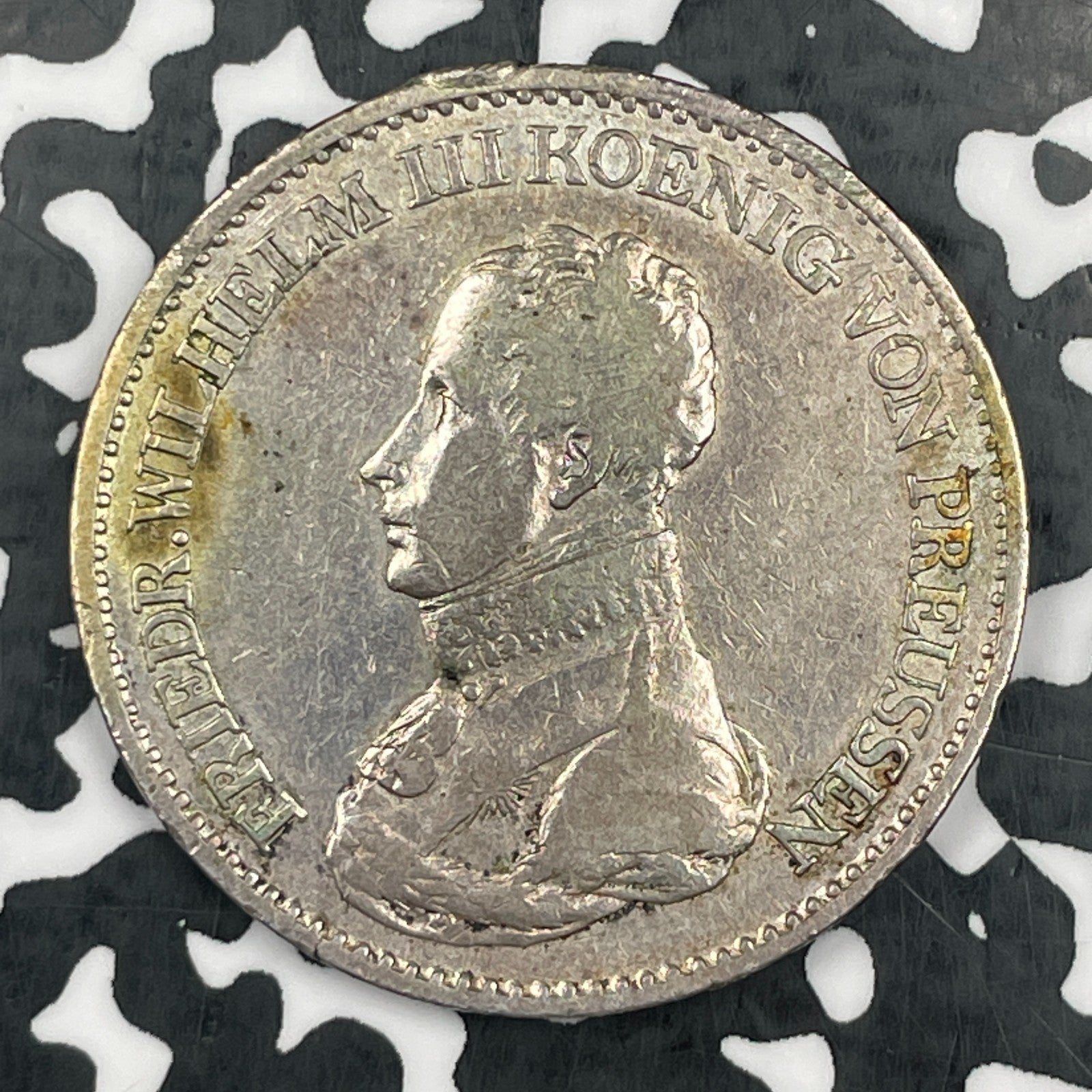 1818-A Germany Prussia 1 Thaler Lot#JM2165 Large Silver!