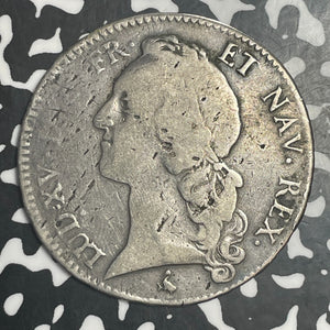 1768-A France 1 Ecu Lot#JM9136 Large Silver!