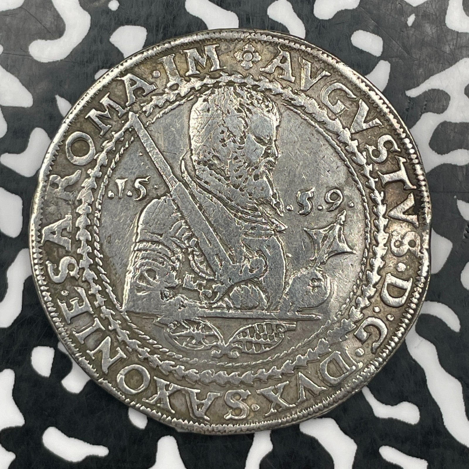 1559 Germany Saxony 1 Thaler Lot#JM2019 Large Silver! DAV-9795