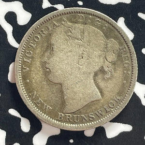 1864 New Brunswick 20 Cents Lot#T7799 Silver!