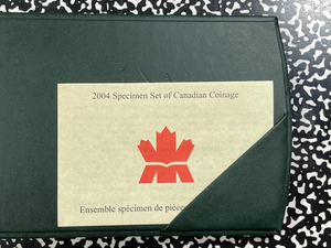 2004 Canada 7x Coin Specimen Set Lot#B2201 With Case & C.O.A.