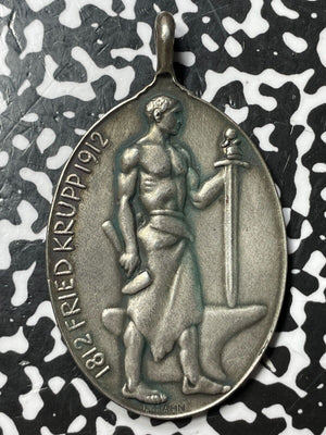 1912 Germany Friedrich Krupp Medal Lot#OV1194 Silver! 32x53mm