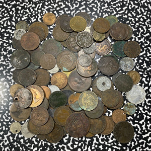 Bulk Lot Of 100x Assorted World Cull Coins Lot#B2242 Mixed Date