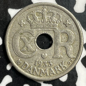 1933 Denmark 10 Ore Lot#E5825