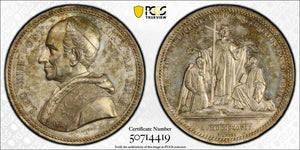 "1897" (1899) Vatican City Pope Leo XIII Medal PCGS SP61 Lot#GV9449 Silver!