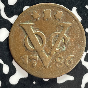 1786 Netherlands East Indies Zeeland 1 Duit Lot#T7434
