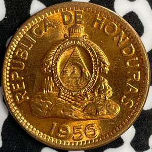 1956 Honduras 2 Centavos Lot#D8216 High Grade! Beautiful!