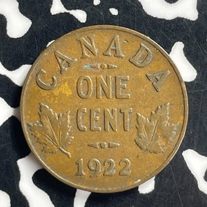 1922 Canada Small Cent Lot#T7168 Key Date!