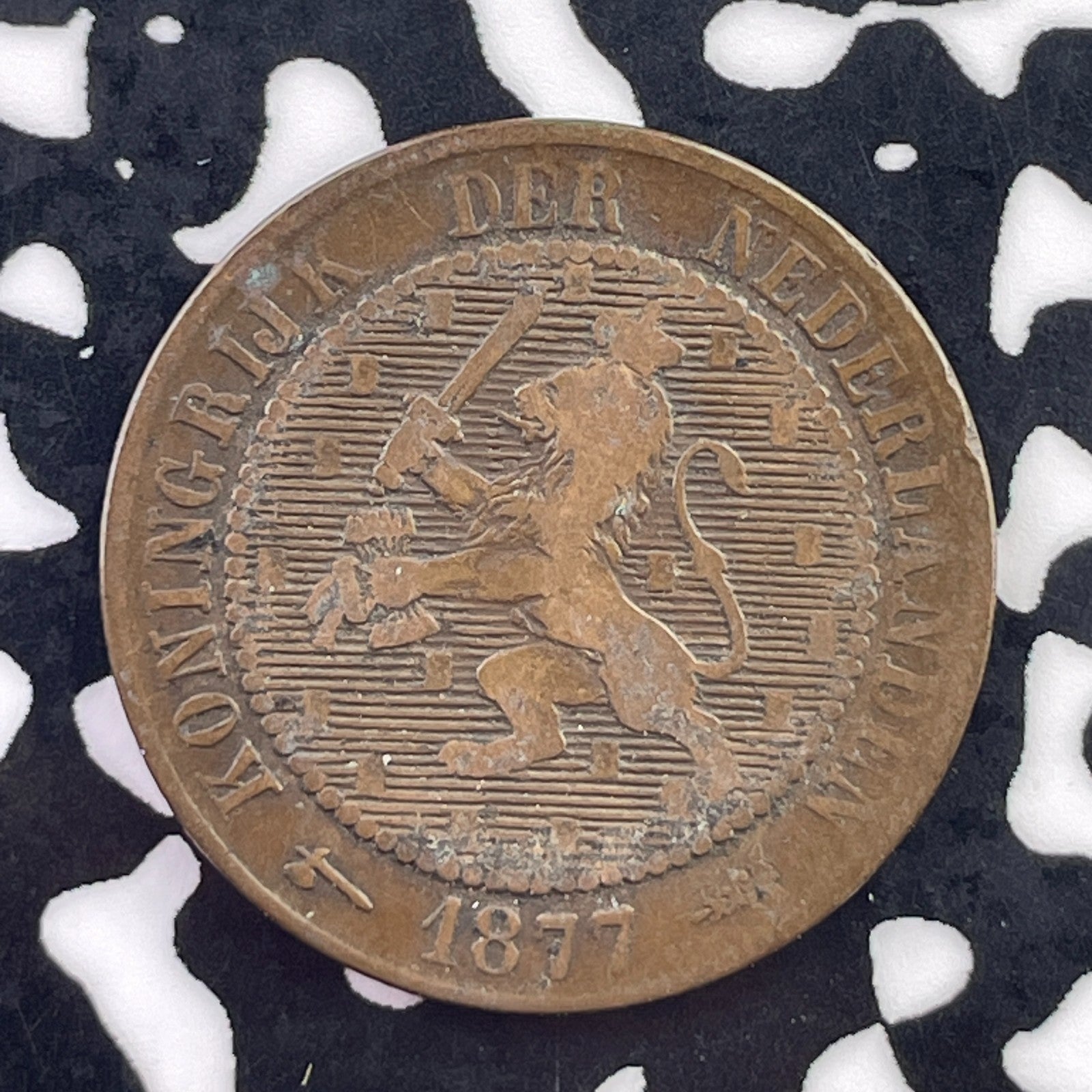 1877 Netherlands 2 1/2 Cents Lot#C6010