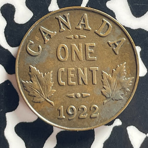 1922 Canada Small Cent Lot#T7849 Key Date!