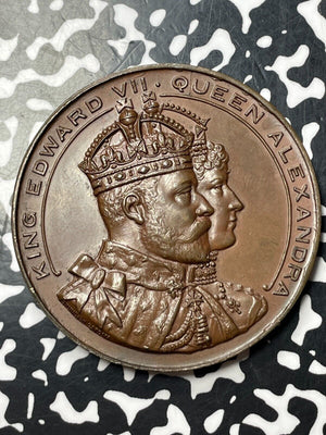 1907 G.B. Cardiff Opening Of Queen Alexandria Dock Medal Lot#OV1401 52mm