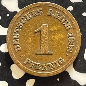 1898-F Germany 1 Pfennig Lot#T4148 Better Date