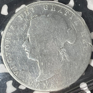 1872-H Canada 50 Cents ICCS Fair Lot#OV1467 Silver! Inverted 'A/V'