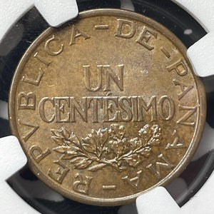 1935 Panama 1 Centesimo NGC MS62BN Lot#G8527 Nice UNC!