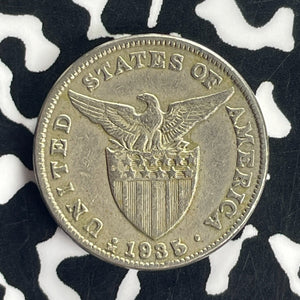 1935-M U.S. Philippines 5 Centavos Lot#T8698 Nice!