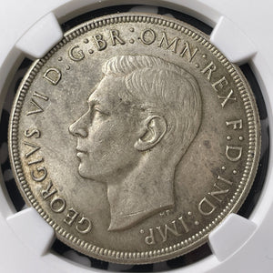 1937 Australia 1 Crown NGC MS62 Lot#MK105 Large Silver! Nice UNC!