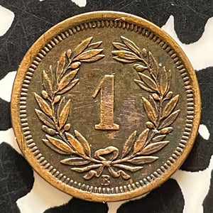1895-B Switzerland 1 Rappen Lot#T5094
