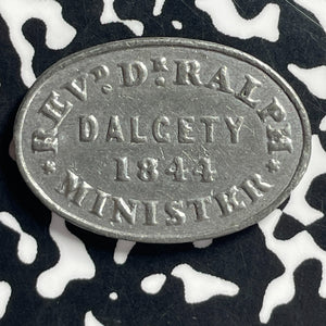 1844 Scotland Fife Dalgety Communion Token Lot#T7107