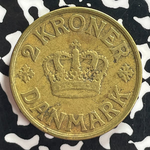 1926 Denmark 2 Kroner Lot#T7573