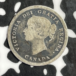 1858 Canada 5 Cents Lot#E2282 Silver!