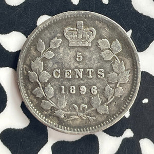 1896 Canada 5 Cents Lot#T7902 Silver!