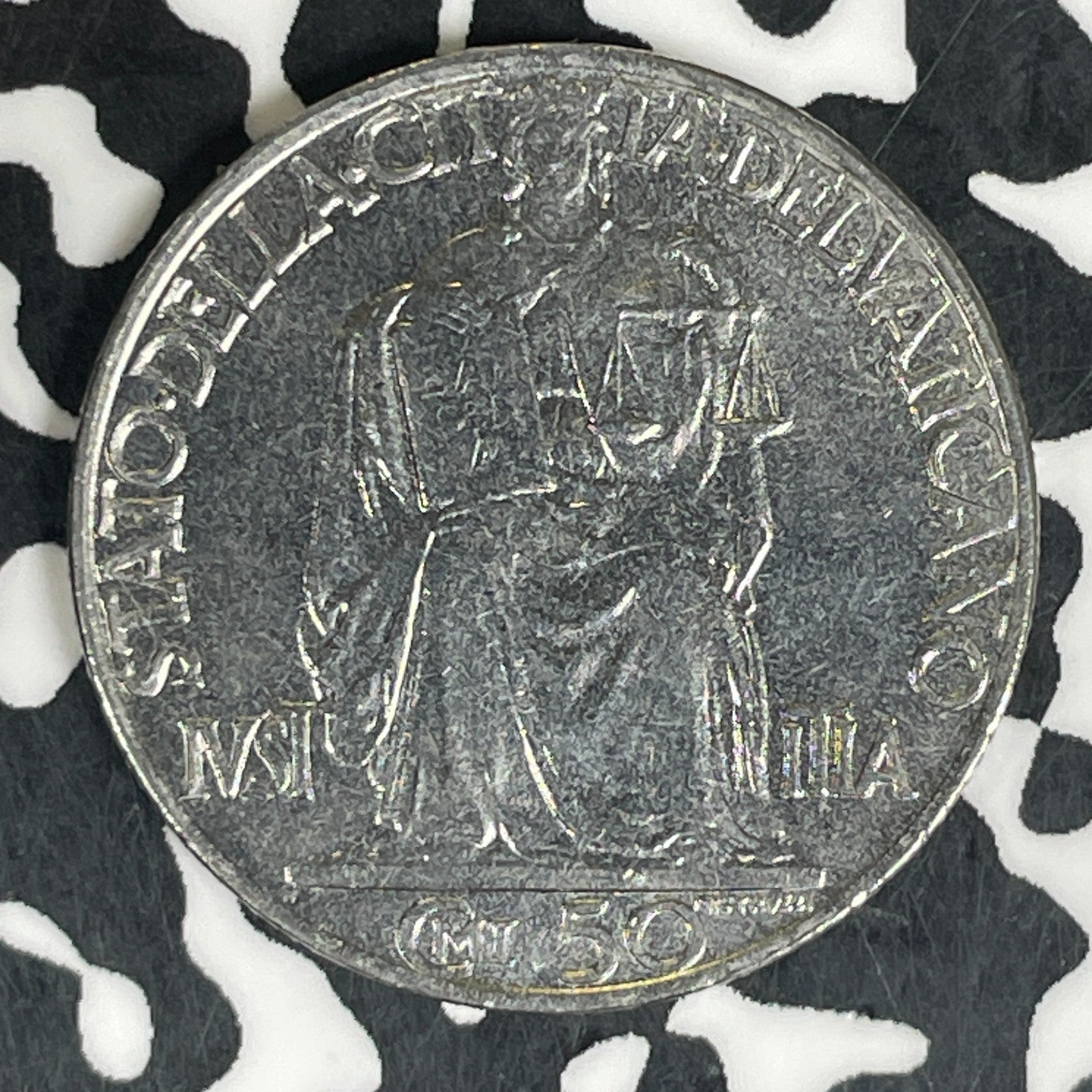 1942 Vatican City 50 Centesimi Lot#C6087 Nice!