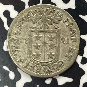 1721 Switzerland Sitten 1 Batzen Lot#T5486