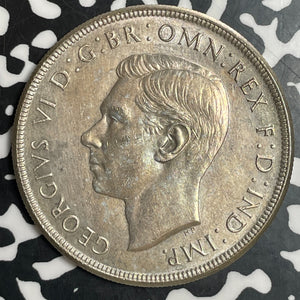 1937 Australia 1 Crown Lot#JM9078 Large Silver! High Grade! Beautiful!