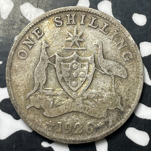 1926 Australia 1 Shilling Lot#E8166 Silver!