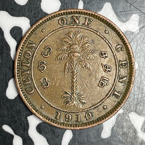 1910 Ceylon 1 Cent Lot#T6268
