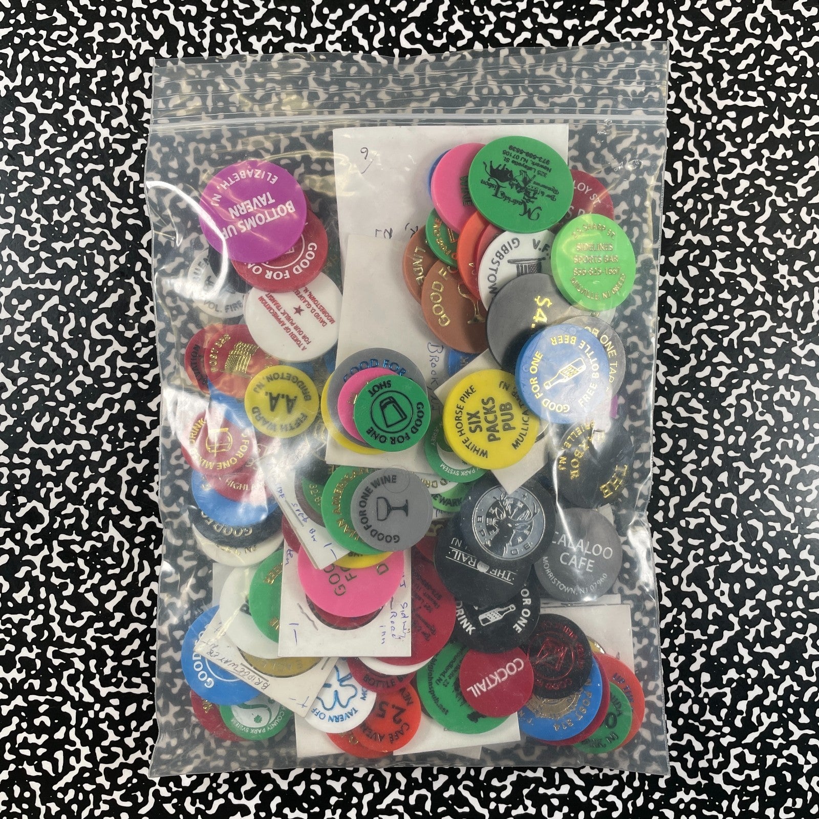 Huge Bulk Lot Of 1500+ U.S. New Jersey Tokens/Gaming Chips Lot#B3140