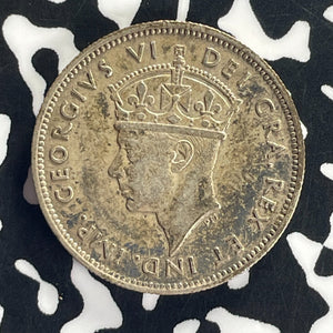 1940 Cyprus 9 Piastres Lot#T8635 Silver!