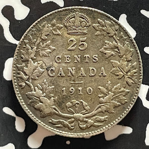 1910 Canada 25 Cents Lot#T5389 Silver!
