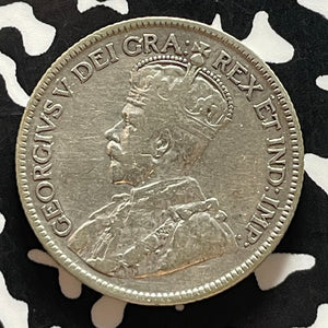 1927 Canada 25 Cents Lot#T5391 Silver! Key Date!