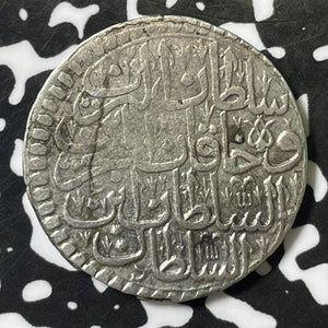 AH 1106 (1694) Turkey Yarim Kurus Lot#E4827 Silver! KM#116