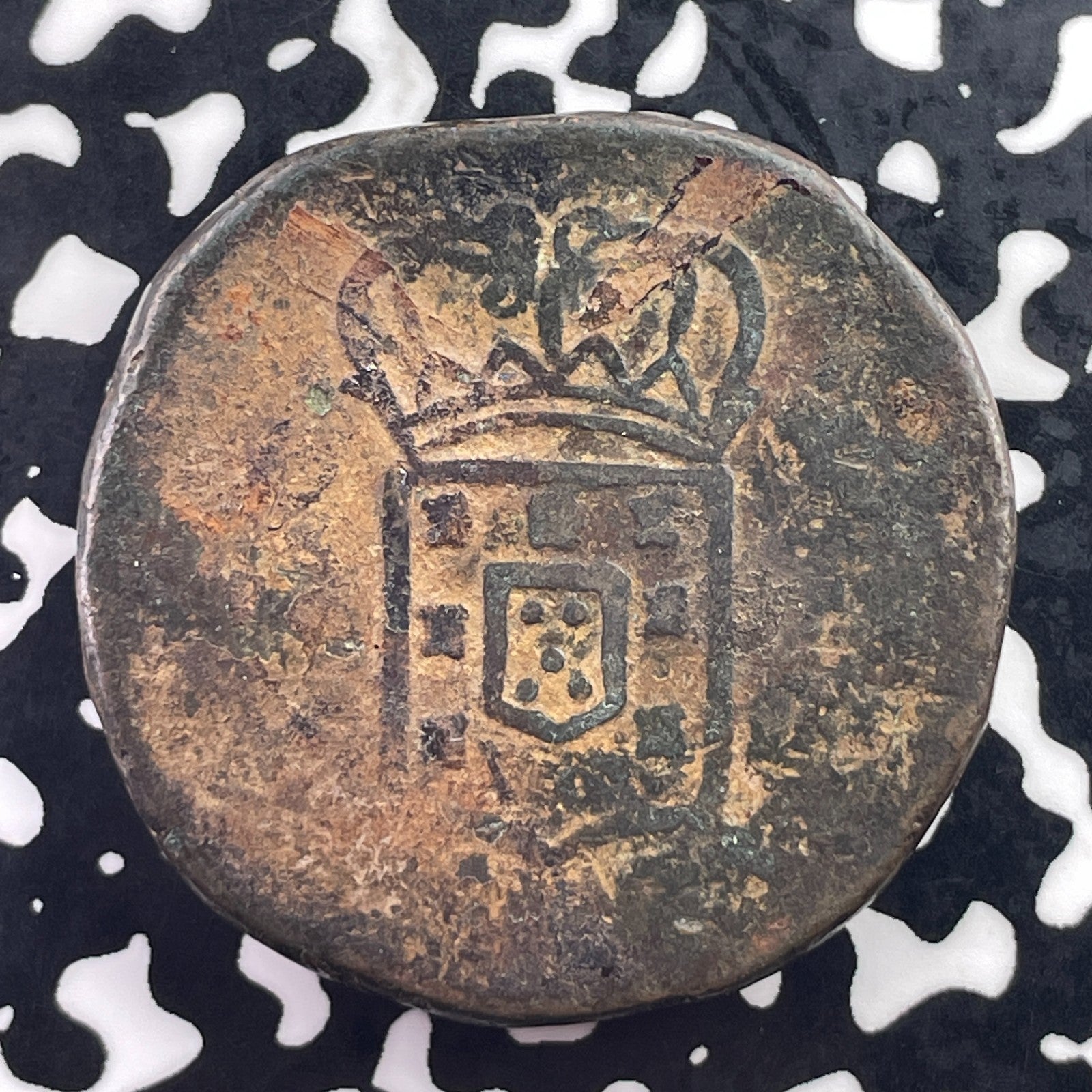 (1826-1834) Portuguese India Goa 1 Tanga 60 Reis Lot#C6822 Scarce! KM#251