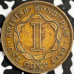 1950 British Honduras 1 Cent Lot#D8097